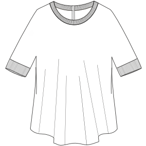 Fashion sewing patterns for LADIES T-Shirts T-Shirt 3019
